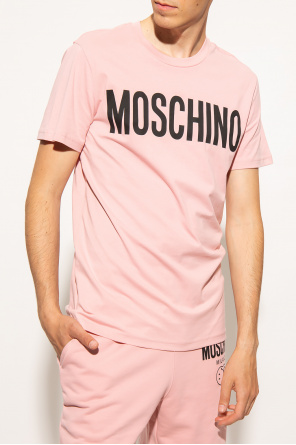 Pink Kenzo abstract AcmShops France print short sleeve T clothing lighters men eyewear shoe care wallets footwear Tracksuit shirt WeiB Moschino